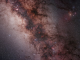 Stars, Nebulae and Dust Clouds around the Center of the Milky Way Photographic Print