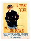 WWII US Navy Recruiting Poster Kunstdrucke