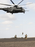 Air Force Pararescuemen Conduct a Combat Insertion and Extraction Exercise in Djibouti, Africa Photographic Print