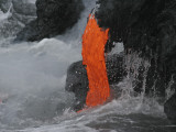 Kilauea Lava Flow Sea Entry, Big Island, Hawaii Photographic Print