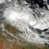 Tropical Cyclone Olga over Northeast Australia Photographic Print