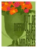Miracles Vintage Green Trophy Affiches par Lisa Weedn