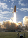 Space Shuttle Atlantis Lifts Off from its Launch Pad at Kennedy Space Center, Florida Photographic Print