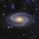Messier 81, or Bode's Galaxy, is a Spiral Galaxy Located in the Constellation Ursa Major Lámina fotográfica