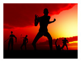 Zombie Scene Photographic Print by Chris Harvey