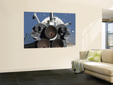 View of the Three Main Engines of Space Shuttle Endeavour's Aft Section Mural View of the Three Main Engines of Space Shuttle Endeavour's Aft Section Mural