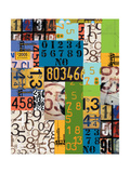 By The Numbers Giclée-tryk af Jan Weiss