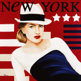 Femme New York Arte por Anne Bernard