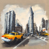 New York, Flatiron Building Kunst av Sandrine Blondel New York, Flatiron Building Kunst av Sandrine Blondel