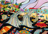 La Plage de Dinard Poster by Martine Wentzeis