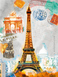 Paris Vintage Affiche par Robin Jules