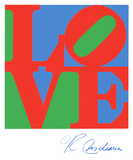 Robert Indiana - Classic Sky Love - Serigrafi Robert Indiana - Classic Sky Love - Serigrafi