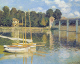 The Bridge in Argenteuil Plakater af Claude Monet The Bridge in Argenteuil Plakater af Claude Monet