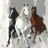Les Chevaux I Poster par Bernard Ott