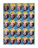 VIngt cinq Marilyns colorées, 1962 Poster par Andy Warhol