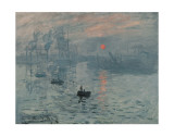 Impression, soleil levant (bleu) Poster par Claude Monet