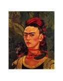 Self Portrait with a Monkey, c.1940 Poster von Frida Kahlo