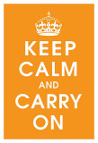 Keep Calm (orange) Kunstdrucke