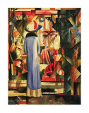 Large Bright Showcase Print by August Macke