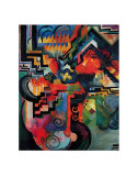 Colored Composition (Hommage a Sebastin Johann Bach) Posters par August Macke