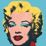 Marilyn, 1967 (On Blue) Poster van Andy Warhol