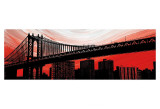 Manhattan Bridge Aura Posters par Erin Clark