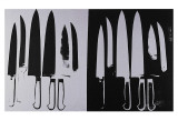 Knives, c. 1981-82 (silver and black) Affiches par Andy Warhol