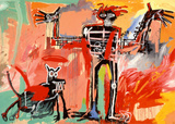 Boy and Dog in a Johnnypump Arte por Jean-Michel Basquiat