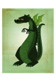 Dragón verde Póster por John Golden Dragón verde Póster por John Golden