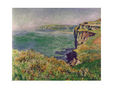 The Cliff at Varengeville, c.1882 Prints by Claude Monet