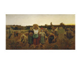 The Return of the Gleaners, c.1859 Posters par Jules Breton