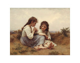 Childhood Idyll Affiches par William Adolphe Bouguereau