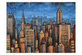 Twilight Skyline Posters