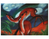 Red Deer II Prints by Franz Marc