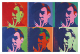 Ensemble de six autoportraits, 1967 Affiches par Andy Warhol