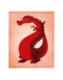 dragón rojo, El Arte por John Golden