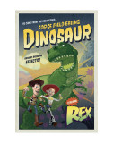 Force Field Eating Dinosaur Poster