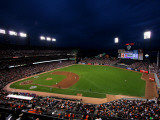 Texas Rangers v San Francisco Giants, Game 1: The San Francisco Giants play the Texas Rangers Fotografisk trykk av Doug Pensinger