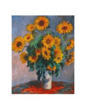 Vase of Sunflowers Posters van Claude Monet
