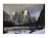 Cathedral Rock Yosemite Prints by Albert Bierstadt