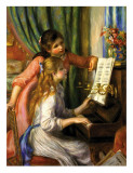 Two Young Girls at the Piano Prints by Pierre-Auguste Renoir