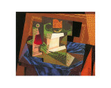 Fruit Bowl on a Tablecloth Prints by Juan Gris
