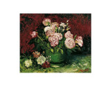 Roses and Peonies, c.1886 Posters par Vincent van Gogh