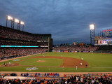 Texas Rangers v San Francisco Giants, Game 1: Tim Lincecum Lámina fotográfica por Justin Sullivan