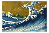 Great Wave (from 100 views of Mt. Fuji) Posters af Katsushika Hokusai Great Wave (from 100 views of Mt. Fuji) Posters af Katsushika Hokusai
