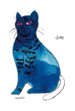 25 Cats Named Sam and One Blue Pussy by Andy Warhol, c.1954 (Blue Sam) Kunstdrucke von Andy Warhol