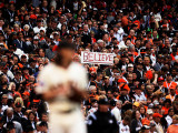 Texas Rangers v San Francisco Giants, Game 1: Tim Lincecum Lámina fotográfica por Jed Jacobsohn