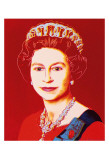 Reigning Queens: Queen Elizabeth II of the United Kingdom, c.1985 (Light Outline) Prints by Andy Warhol