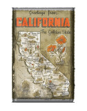 Souvenirs de Californie Affiches
