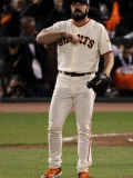 Texas Rangers v San Francisco Giants, Game 1: Brian Wilson Photographic Print by Elsa .